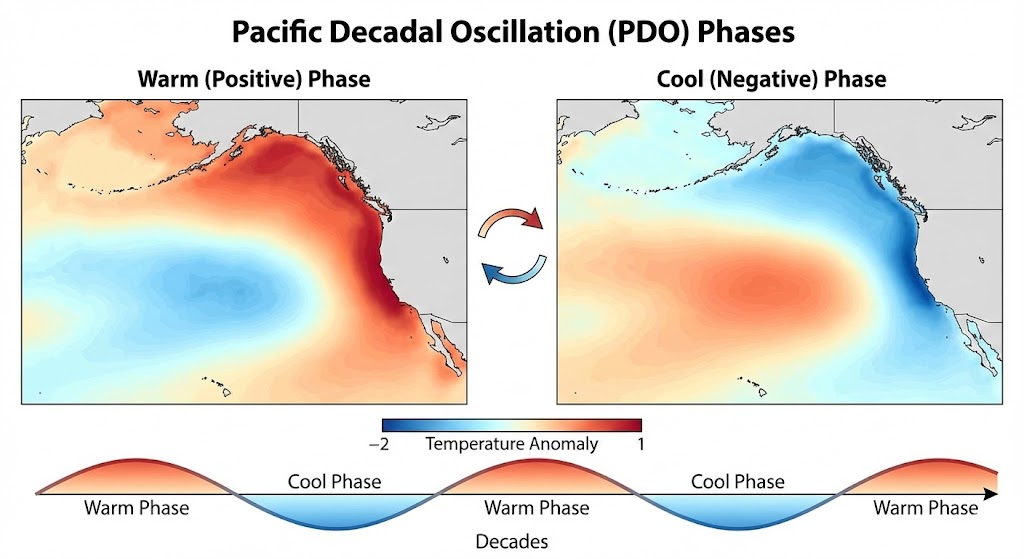Il Tramonto della vecchia PDO(Pacific Decadal Oscillation)